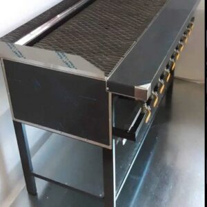 Open Flame Gas Griller - 8 Burner Floor Standing Full Grids