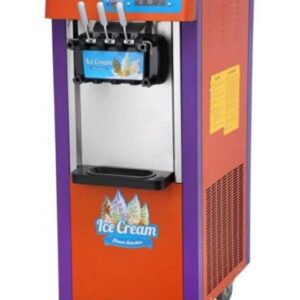 2 Flavour Plus Mix Floor Standing Ice Cream Machine - Orange