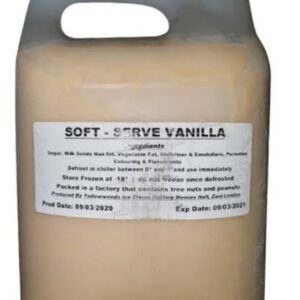 5Lt Vanilla Soft Serve Ice Cream Mix Premium Mix (For Collection Only)