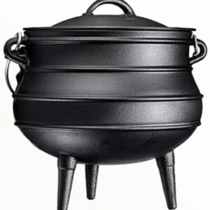 No.20 Black Cast Iron Potjie Pot