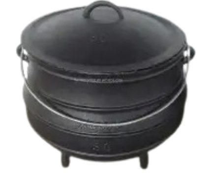 No.30 Black Cast Iron Potjie Pot